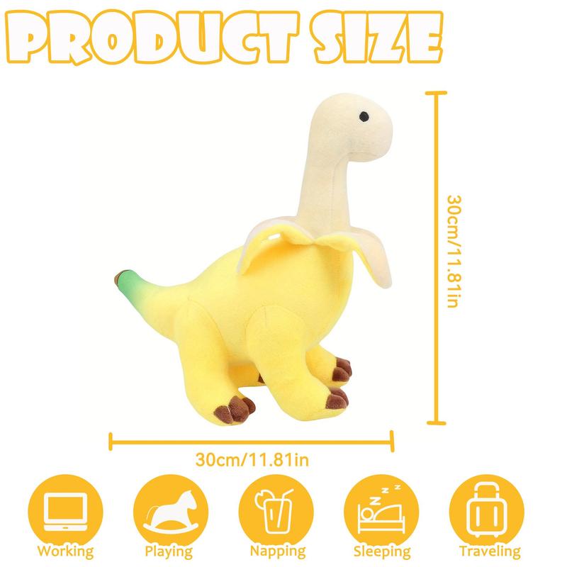 Banana Brontosaurus Plush Toy
