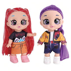 Musical Anime-Style Fashion Doll Set - two character dolls group view