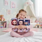Musical Anime-Style Fashion Doll Set - gift box play scene