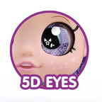 Musical Anime-Style Fashion Doll Set - doll eye detail