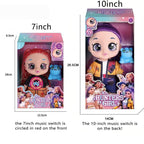 Musical Anime-Style Fashion Doll Set - size comparison details