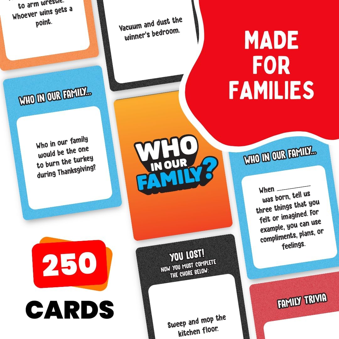 Who in Our Family? Party Game